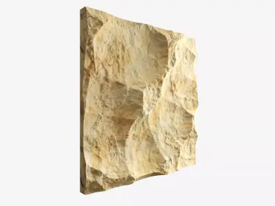 152-RockPanel piece of stone 3D model