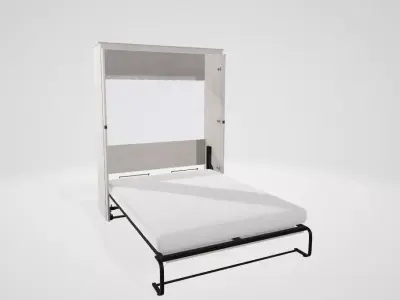 Modern Engineered Wood Full Murphy Bedroom Sets  Low-poly 3D model