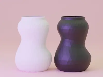 3D Printable minimalistic flower vase pack 3D print model