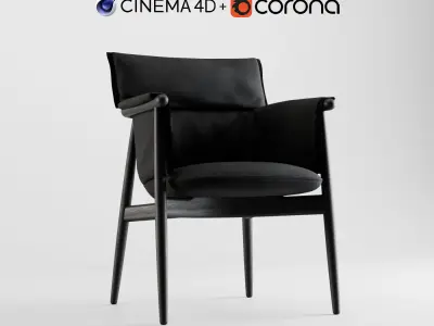 E015 Embrace Lounge Chair by  C4D and Corona Render  3D model