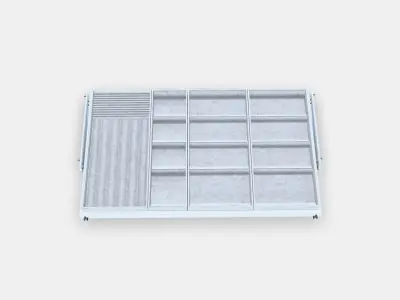 KOMPLEMENT Pull-out tray with insert Low-poly 3D model