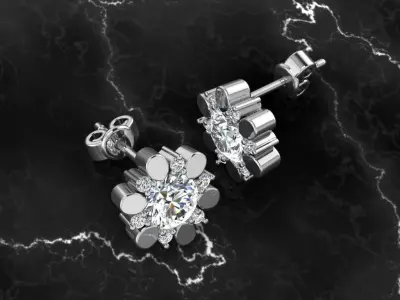 Jewelry Earring 3D print model