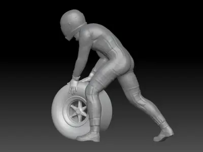 FORMULA ONE PIT STOP 6 3D print model