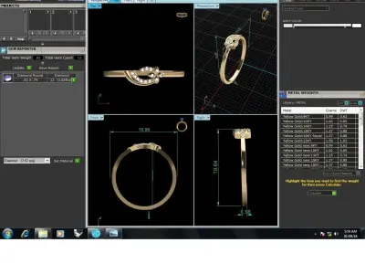 Diamond Ring For Women 3d Print Model 3D print model