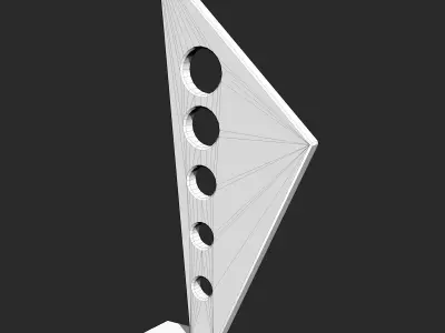 Glass Trophy Low-poly 3D model