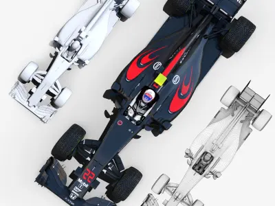 McLaren Mp4 31 Low-poly 3D model