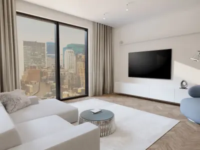 Small Apartment Blender Scene 3D model