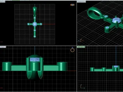 Diamond cross  3D print model
