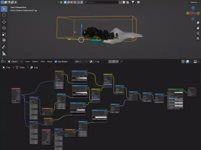 Nature Landscape Pond under Goodray Free 3D model