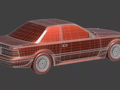 1986 Toyota Soarer Z20 3D model