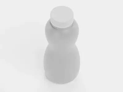 Universal Plastic Bottle V5 - Product Packaging Low-poly 3D model
