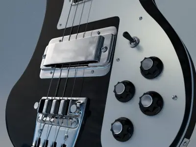 Rickenbacker Bass Guitar 3D model