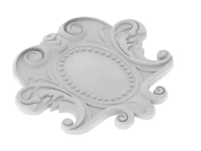 Cartouche Ornament 003 3D model