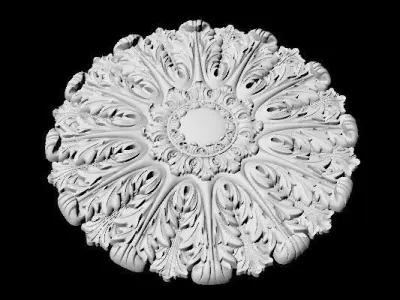 Central decor ornament for furniture 3D model 467