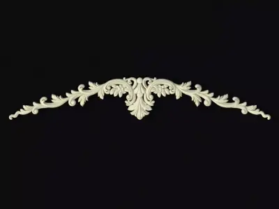 Central decor ornament for furniture 3D model 771