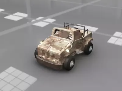 Jeep Cartoon 3D model