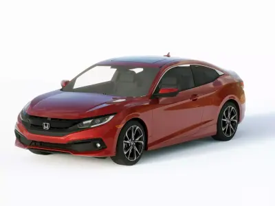 Honda Civic Coupe 2019 3D model