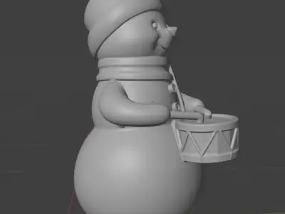 Christmas snowman decoration 3D print model