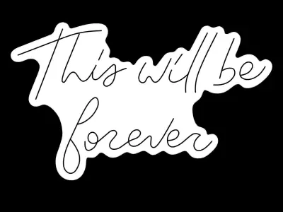 This Will Be Forever Neon Sign 3D model