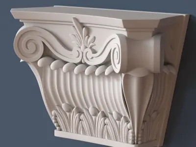 Pilaster Capital 3D model