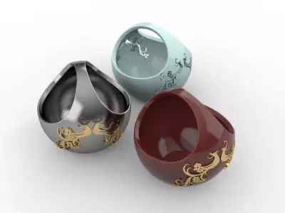 Tureen-Bowl for Fruit 3D model