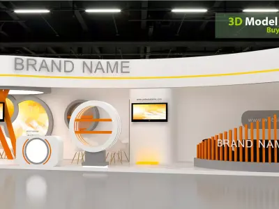 exhibition Low-poly 3D model