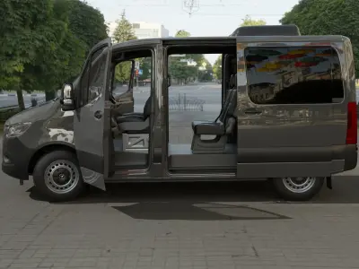 Mercedes Benz Sprinter  319 Low Roof Short Version  3D model