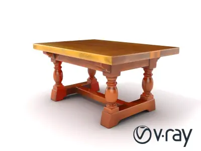 Victorian Soldiers Feast Table model pack Low-poly 3D model