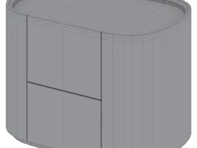 Bedside table Lagom by Ellipse 3D model