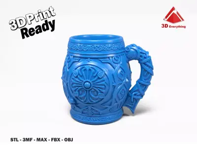 Celtic Viking Mug 2 3D print model