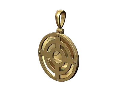 Money smile emoji pendant with bail 3D print model