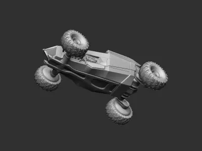 Futuristic car- 3D print model