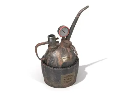 Steampunk Oilcan Low-poly 3D model