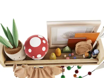Kids Room Decoration 08 3D model