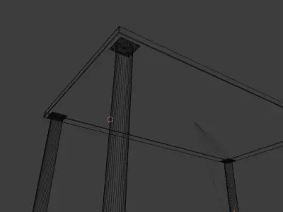 Wooden Table 3D Model Free 3D model