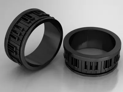 piano ring for man 3D print model