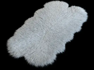 Skin sheepskin Bianco  3D model