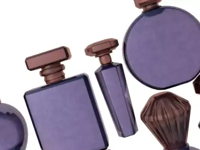 Perfume Bottles Pack 3D model