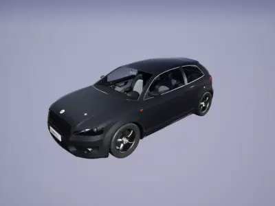 4X4 Car Rigged With LOD for Game Low-poly 3D model