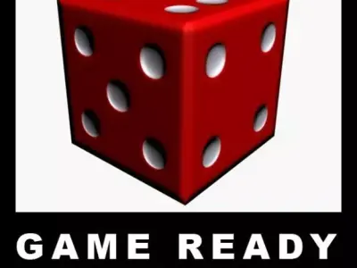 Game Ready Dice cube Free low-poly 3D model