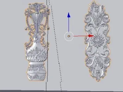 Classic decor ornament v-10 3D model 3D model
