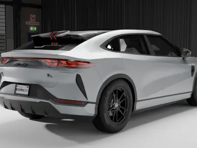 BYD Song L Low-poly 3D model