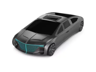 Limousine Car 3D model buy