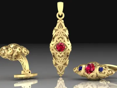 Headset with Patterns 3D print model