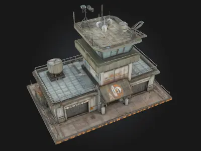 Control Tower Simulator  Command Center of the Skies 3D model