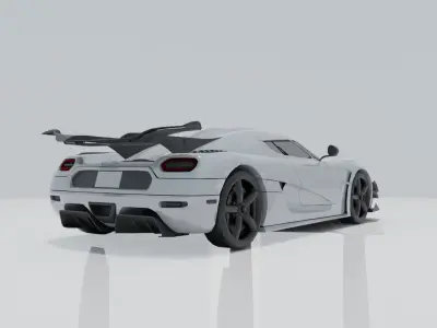 Koenigsegg Agera R  Low-poly 3D model