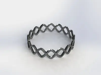 Double Helix Bracelet 3D print model 3D print model