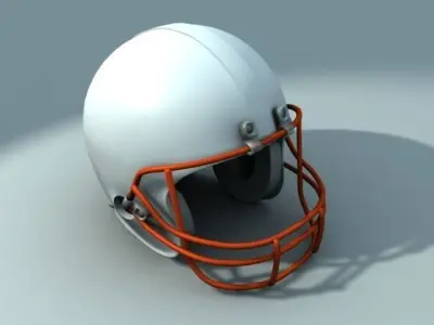 American football helmet 3D model