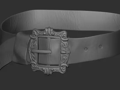 Pirate belt Low-poly 3D model