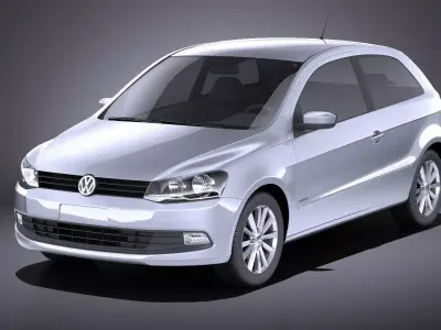 Volkswagen Gol 2013 VRAY 3D model